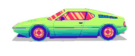drift stage green bmw m1 1978 doodle
