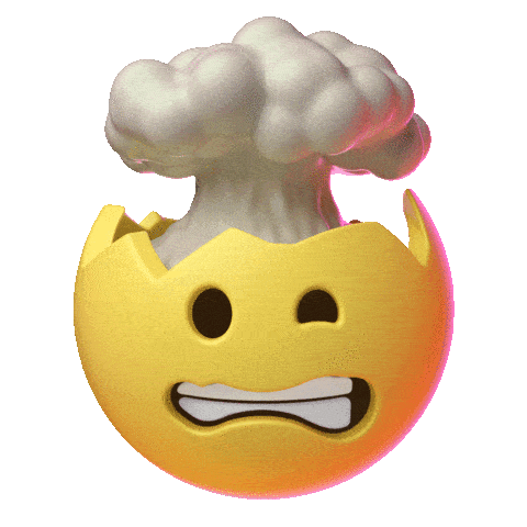 exploding head emoji doodle
