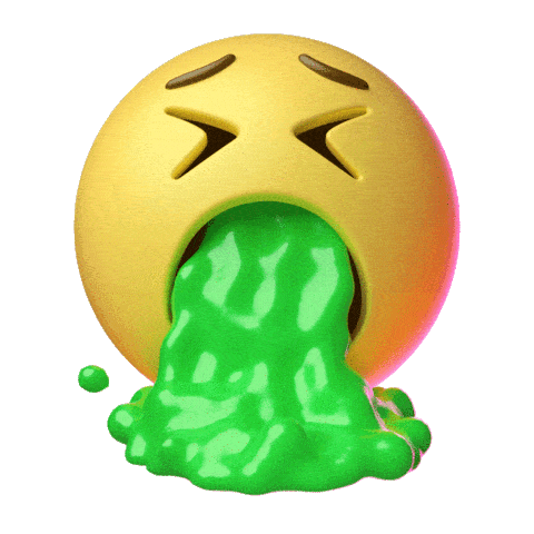 face vomiting emoji doodle