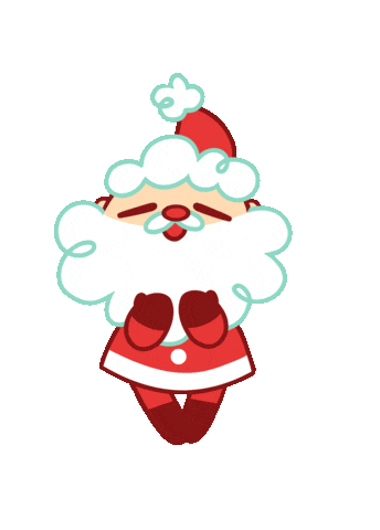 funny santa dancing doodle