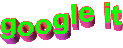 google it green 3d text doodle