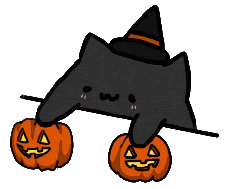 halloween bongo cat meme doodle
