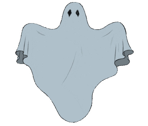 halloween vintage ghost doodle