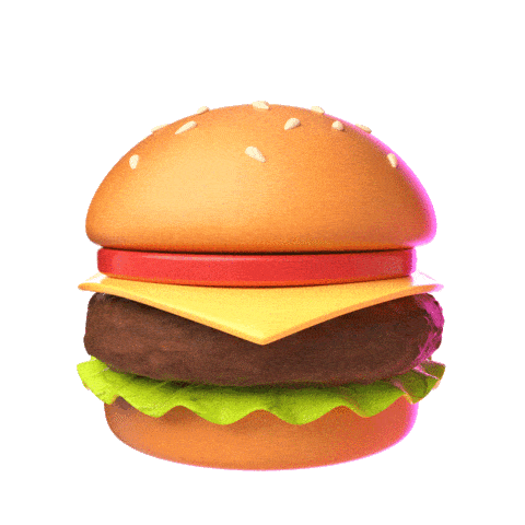 hamburger emoji doodle