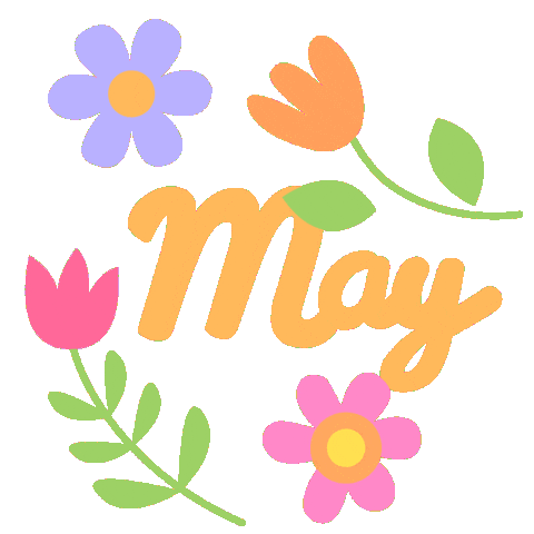 hello may spring doodle