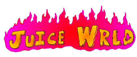 juice wrld in flame doodle