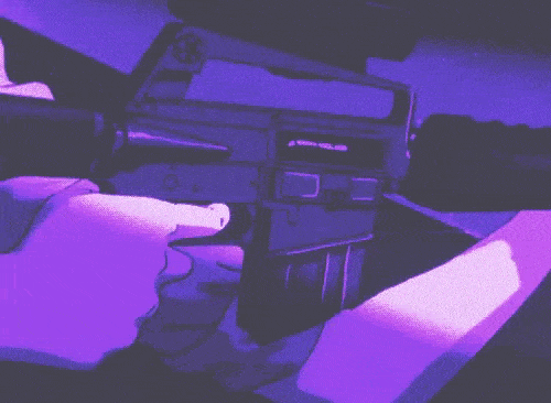 m4 carbine purple anime aesthetic doodle