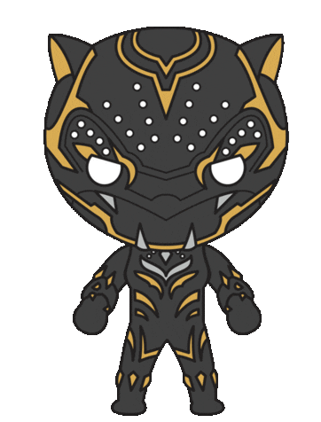marvel black panther golden jaguar doodle