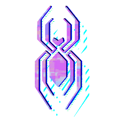 marvel glitch spider man logo doodle