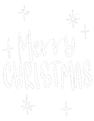 merry christmas white text doodle