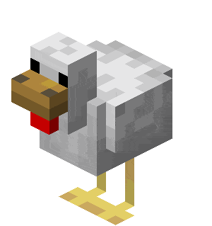 minecraft chicken flapping doodle