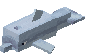 minecraft dolphin swimming doodle