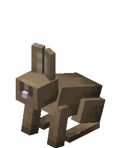 minecraft rabbit running doodle