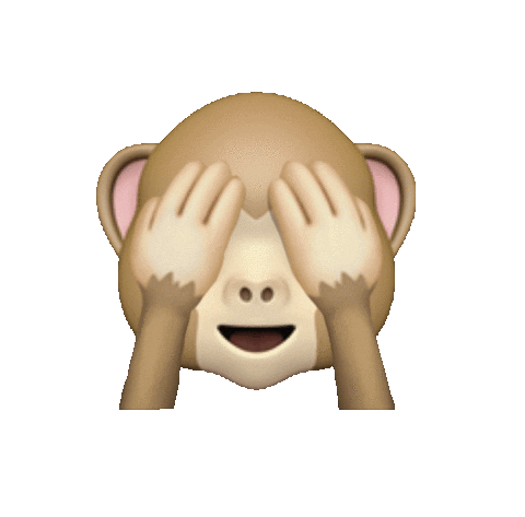 monkey covering eyes emoji doodle