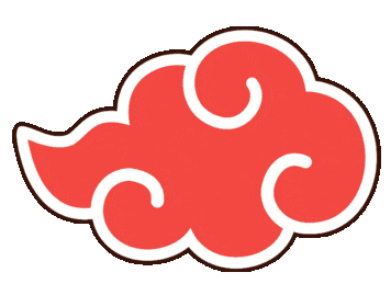 naruto akatsuki cloud moving doodle