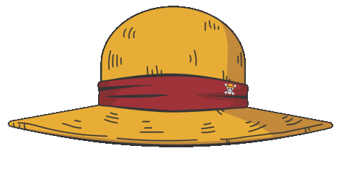 one piece luffy straw hat doodle