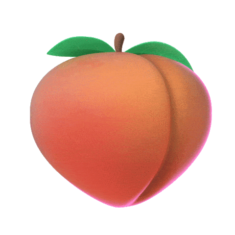 peach emoji doodle