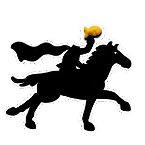 headless horseman goldfish cracker meme doodle