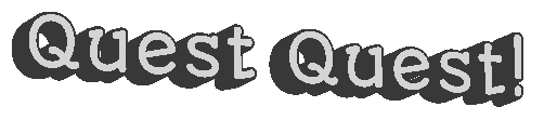 quest quest 3d text doodle
