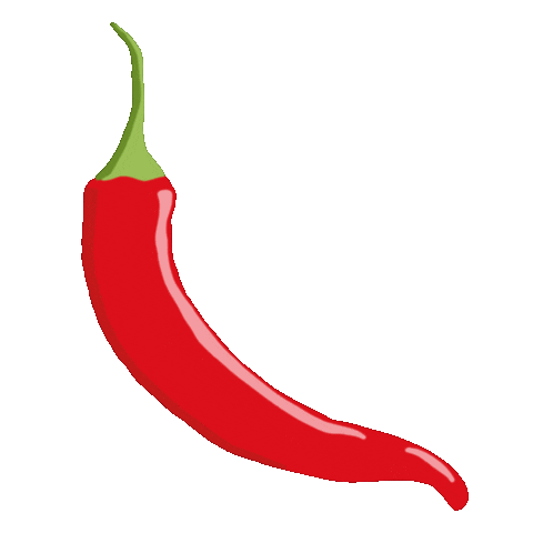 red chili pepper doodle