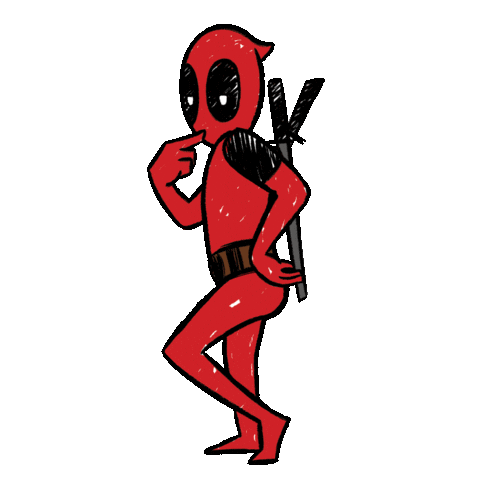 funny deadpool marvel doodle