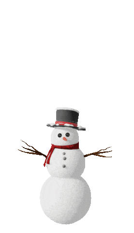 snowman jumping doodle