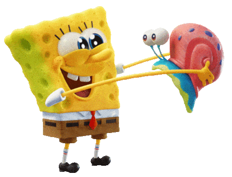 spongebob hugging gary the snail doodle