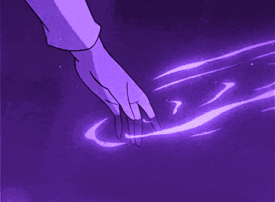 water touch purple anime aesthetic doodle