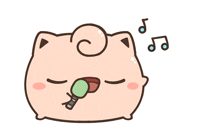 jigglypuff singing karaoke cute doodle