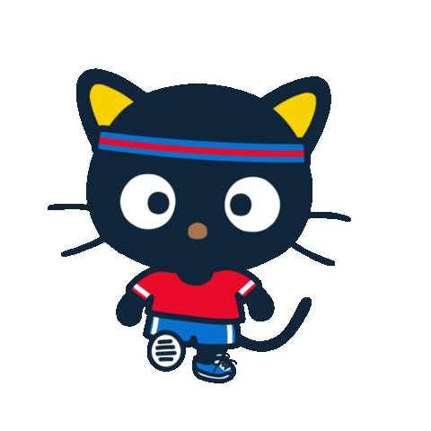 sanrio chococat running sporty doodle