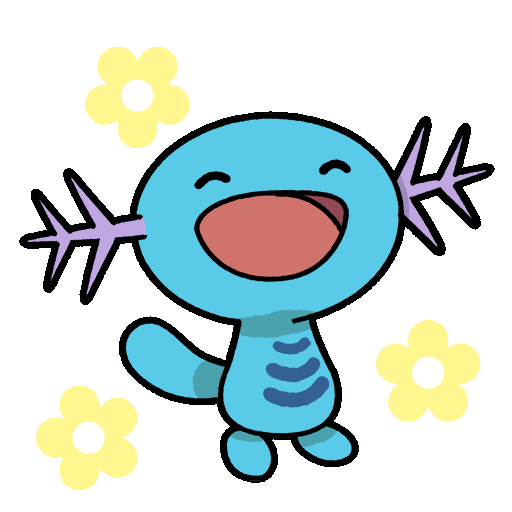 wooper pokemon happy dance doodle